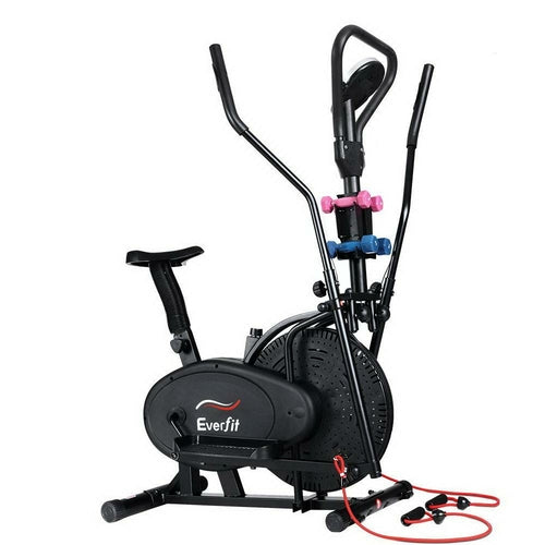 Everfit Exercise Bike 6 in 1 Elliptical Cross Trainer Home Gym Indoor