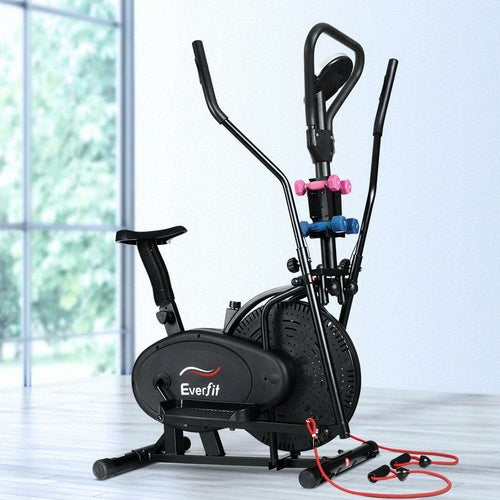 Everfit Exercise Bike 6 in 1 Elliptical Cross Trainer Home Gym Indoor