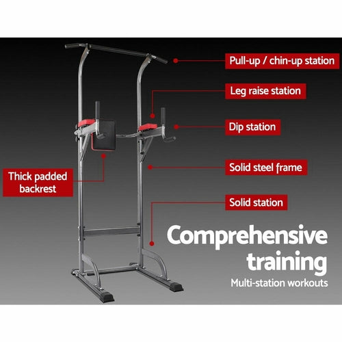 Everfit Power Tower 4-IN-1 Multi-Function Station Fitness Gym