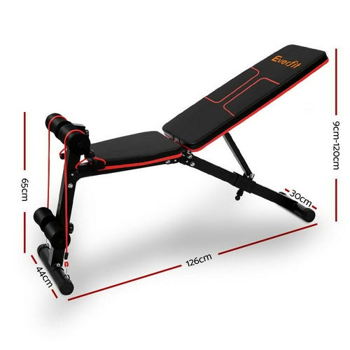 Everfit Weight Bench Adjustable FID Bench Press Home Gym 150kg