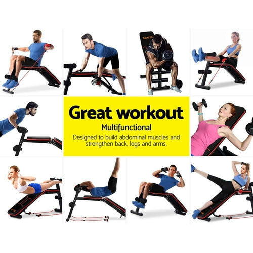 Everfit Weight Bench Adjustable FID Bench Press Home Gym 150kg