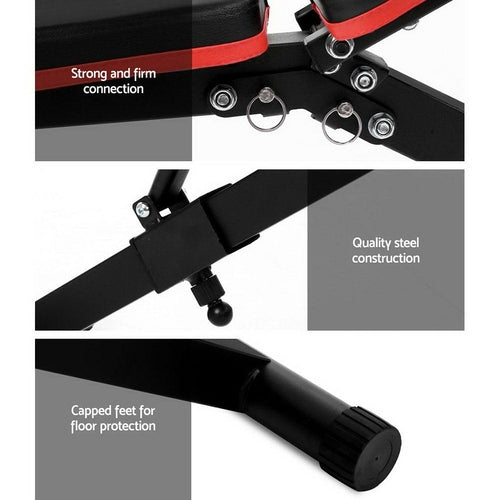 Everfit Weight Bench Adjustable FID Bench Press Home Gym 150kg